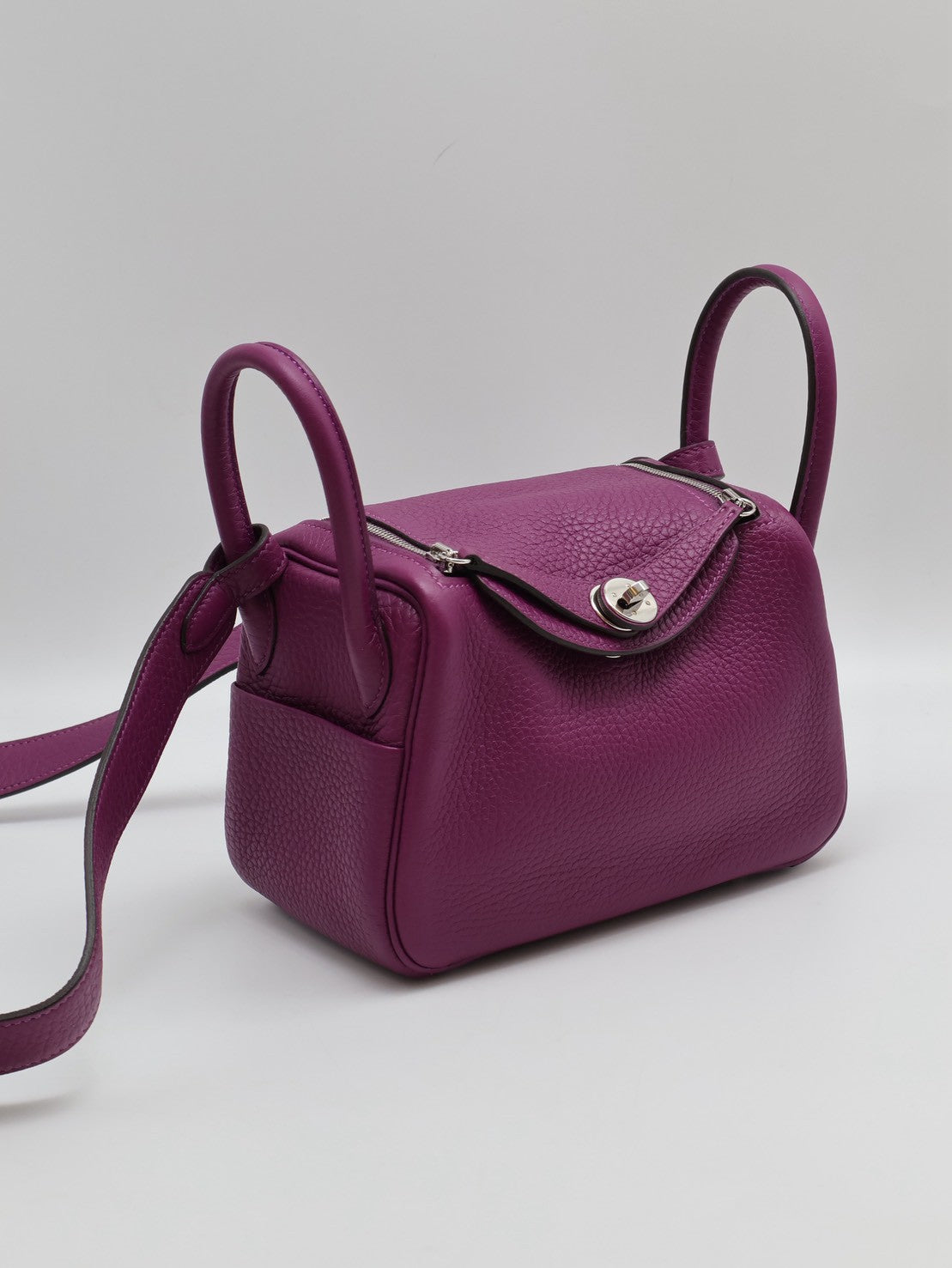 HERMES Mini lindy - 海葵紫銀 U