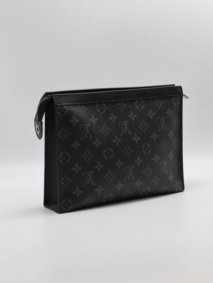 LOUIS VUITTON Pochette Voyage手拿包 - MM灰老花