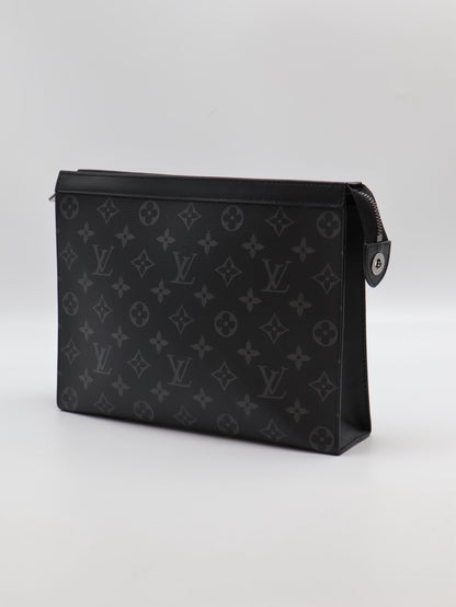 LOUIS VUITTON Pochette Voyage手拿包 - MM灰老花