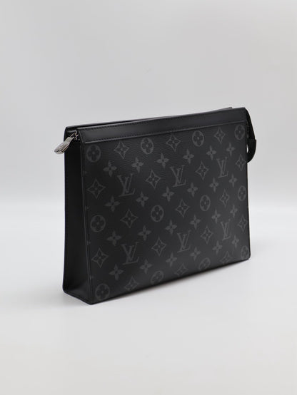 LOUIS VUITTON Pochette Voyage手拿包 - MM灰老花