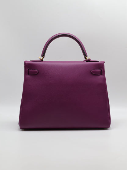HERMES Kelly 32 - 海葵紫金 Y
