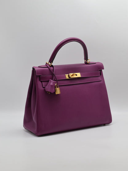HERMES Kelly 32 - 海葵紫金 Y