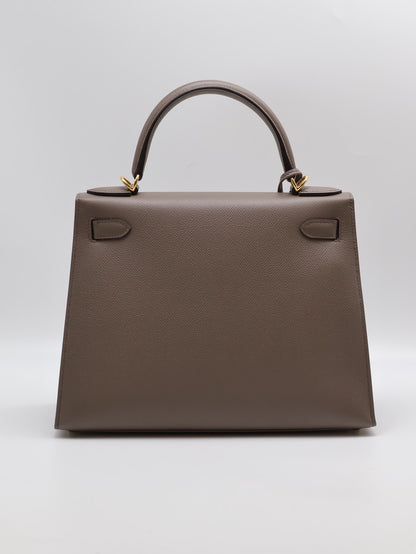 HERMES Kelly 28 - 錫器灰金 U