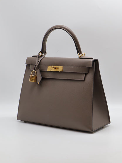 HERMES Kelly 28 - 錫器灰金 U