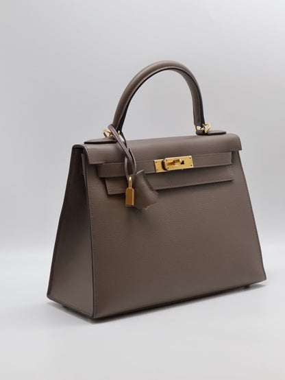 HERMES Kelly 28 - 錫器灰金 U