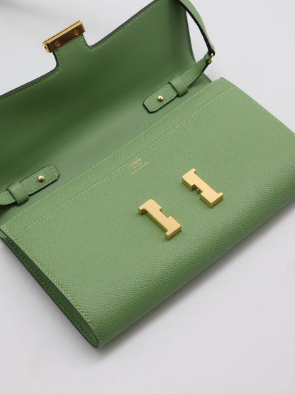 HERMES Constance to go - 牛油果綠金 Z