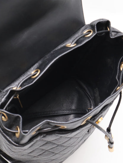 CHANEL Vanity case雙肩後背包 - 黑金26開