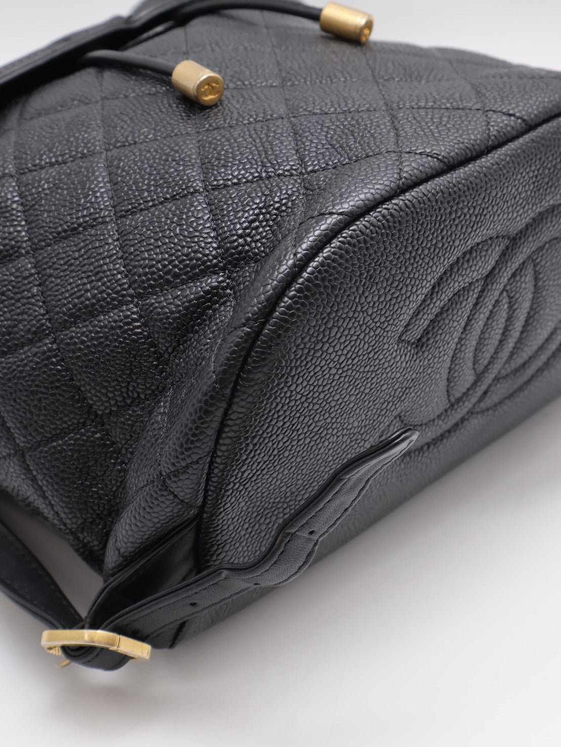 CHANEL Vanity case雙肩後背包 - 黑金26開