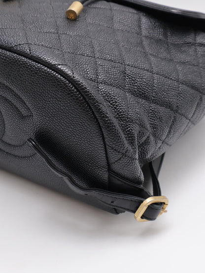 CHANEL Vanity case雙肩後背包 - 黑金26開