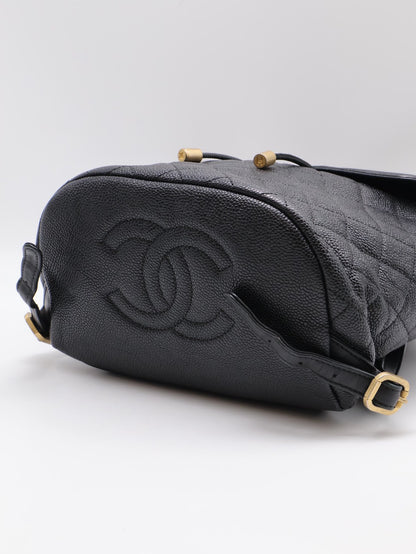 CHANEL Vanity case雙肩後背包 - 黑金26開