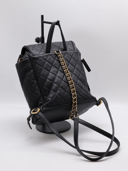 CHANEL Vanity case雙肩後背包 - 黑金26開