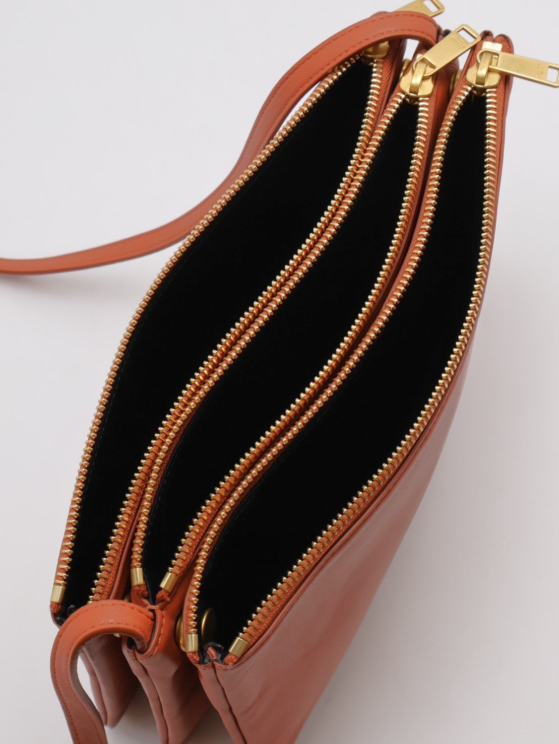 CELINE Trio多隔層斜背包 - 焦糖棕