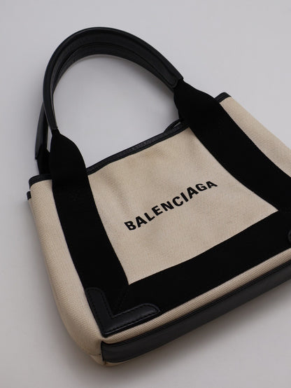 Balenciaga Navy cabas帆布托特