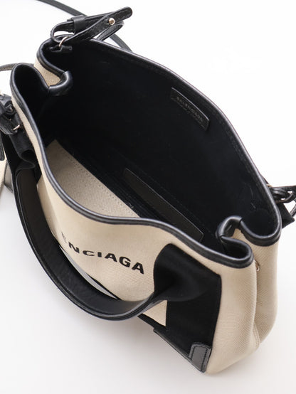 Balenciaga Navy cabas帆布托特