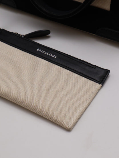 Balenciaga Navy cabas帆布托特