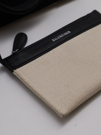 Balenciaga Navy cabas帆布托特