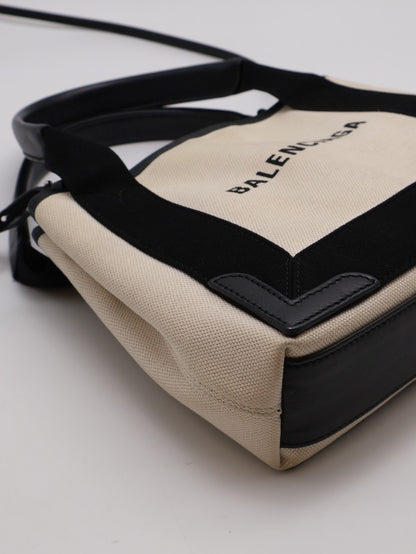 Balenciaga Navy cabas帆布托特