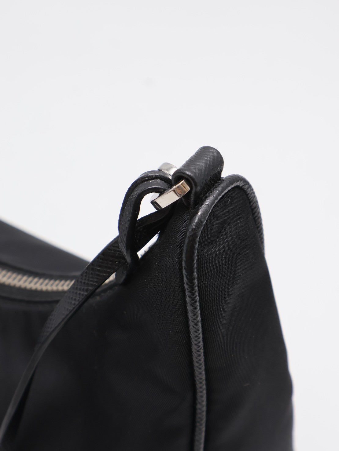 PRADA 經典三合一尼龍斜背包 - 黑銀