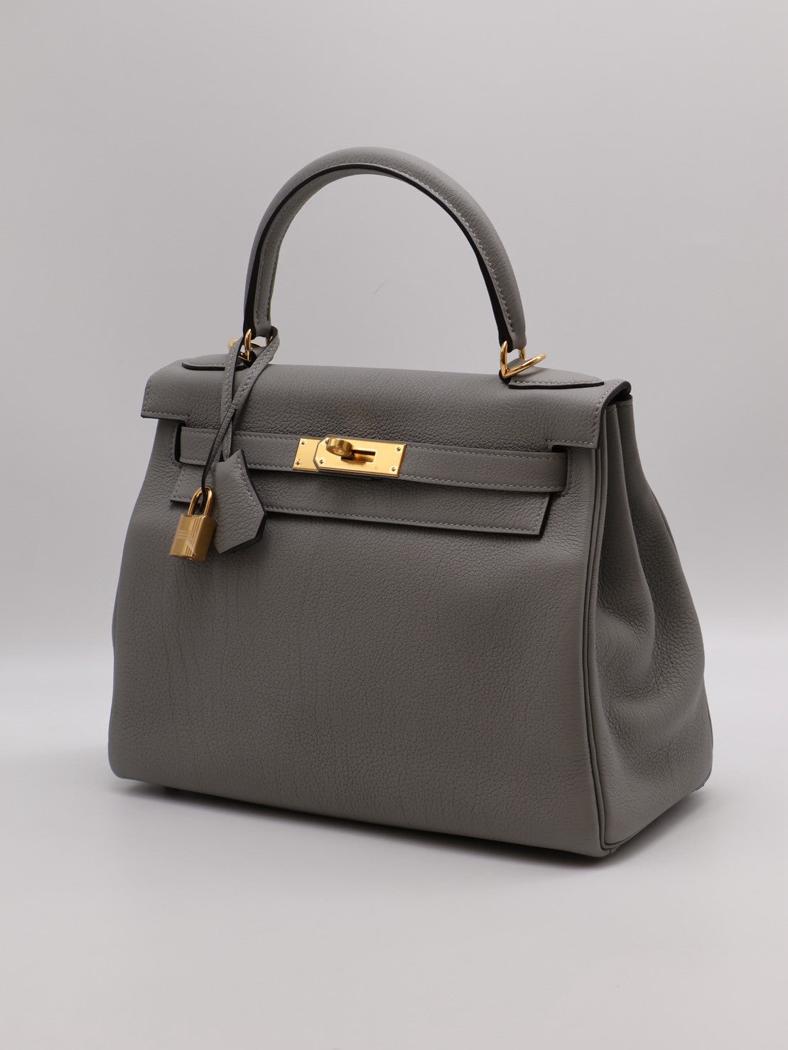 HERMES Kelly 28 - 海鷗灰金 W
