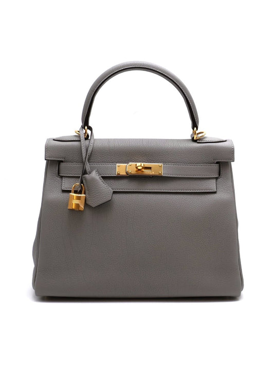 HERMES Kelly 28 - 海鷗灰金 W