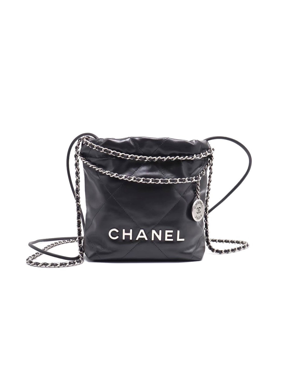CHANEL 22 Mini bag - 深灰銀