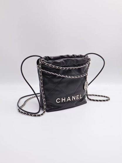 CHANEL 22 Mini bag - 深灰銀