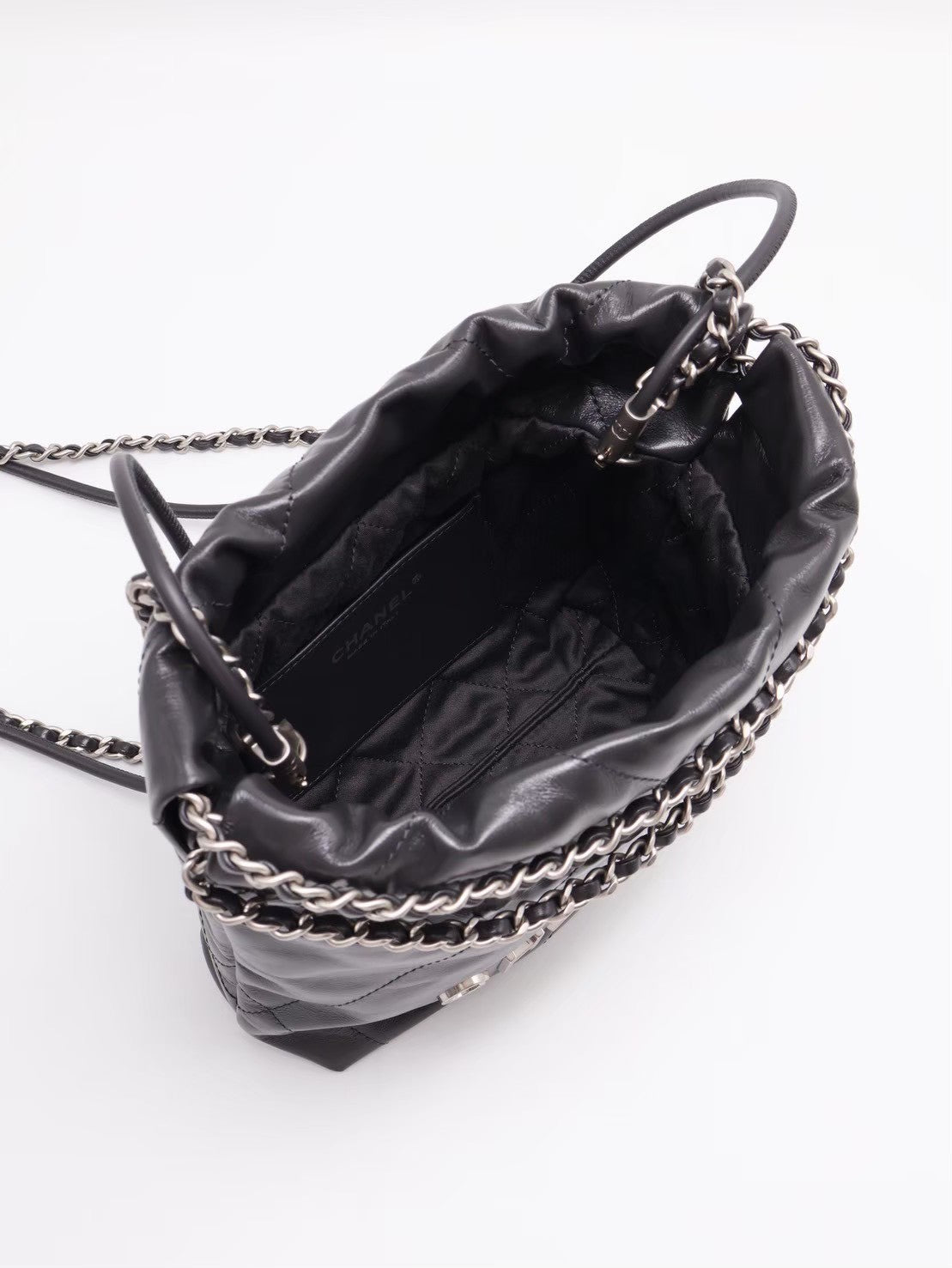 CHANEL 22 Mini bag - 深灰銀