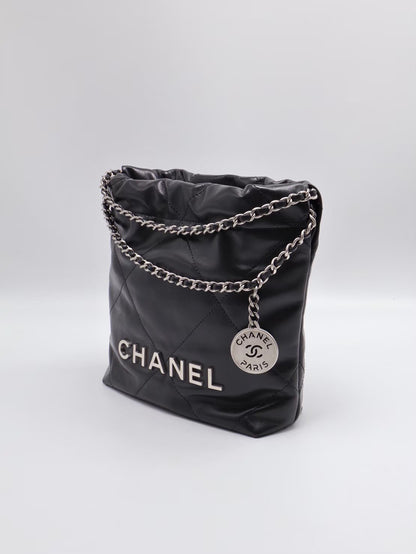 CHANEL 22 Mini bag - 深灰銀