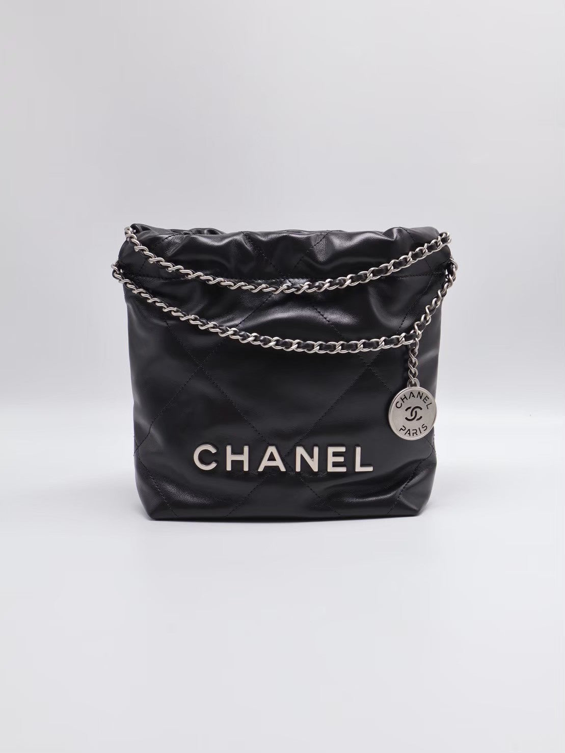 CHANEL 22 Mini bag - 深灰銀