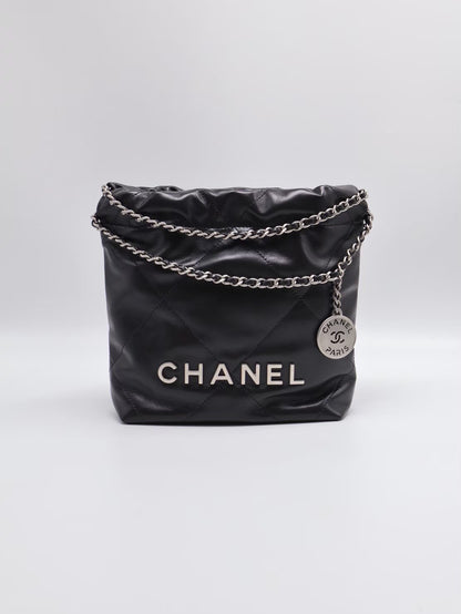 CHANEL 22 Mini bag - 深灰銀