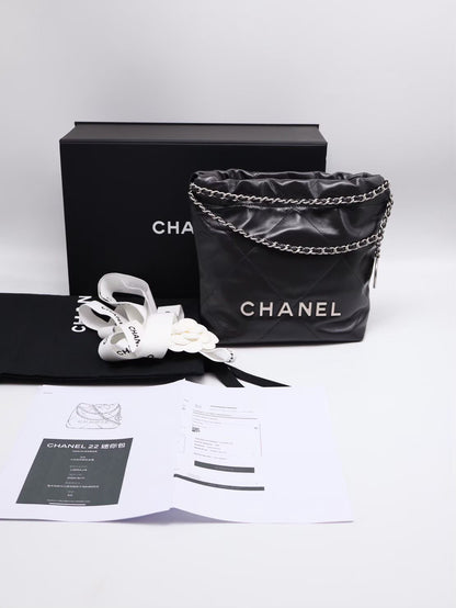 CHANEL 22 Mini bag - 深灰銀