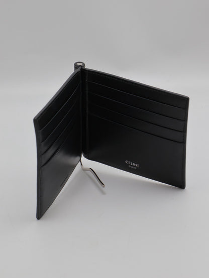 CELINE Triomphe凱旋帆布雙折皮夾