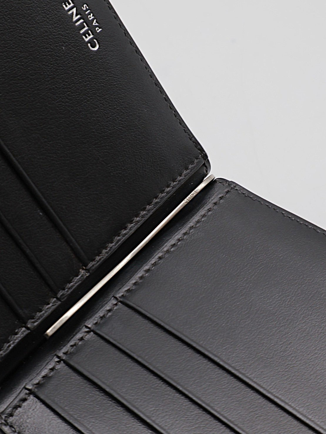 CELINE Triomphe凱旋帆布雙折皮夾