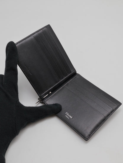 CELINE Triomphe凱旋帆布雙折皮夾