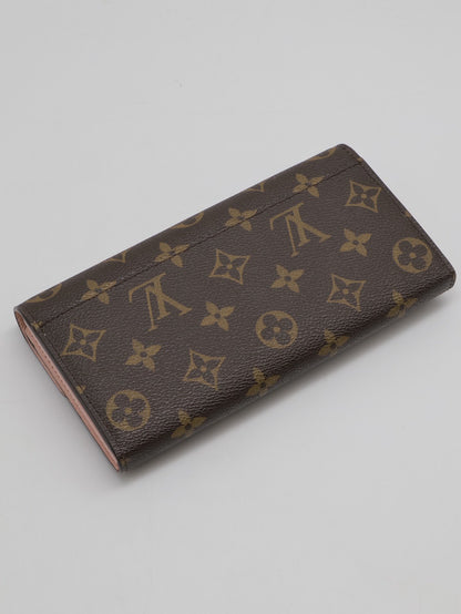 LOUIS VUITTON Sarah翻蓋長夾 - 芭蕾粉