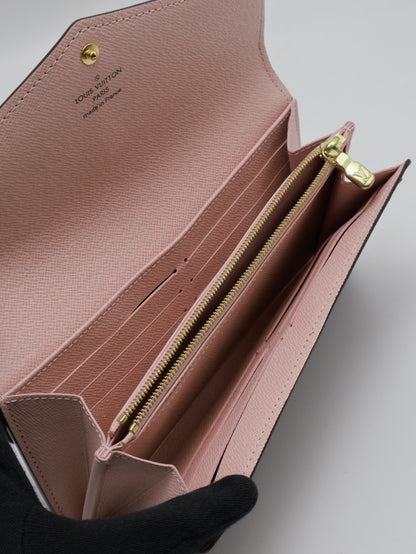 LOUIS VUITTON Sarah翻蓋長夾 - 芭蕾粉