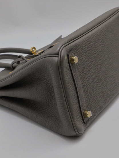 HERMES Birkin 25 - Gris Meyer 0L 積雨雲灰金 U