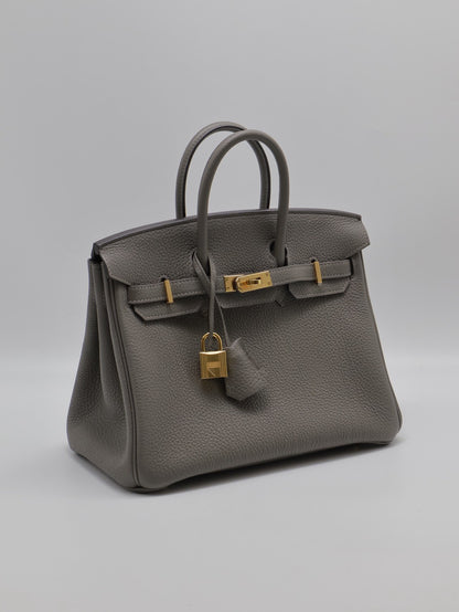 HERMES Birkin 25 - Gris Meyer 0L 積雨雲灰金 U