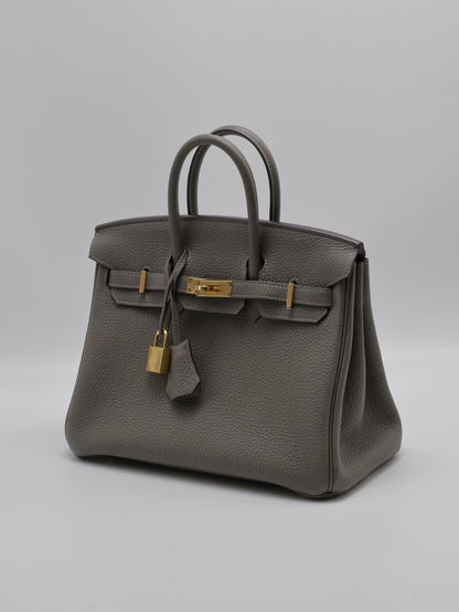 HERMES Birkin 25 - Gris Meyer 0L 積雨雲灰金 U