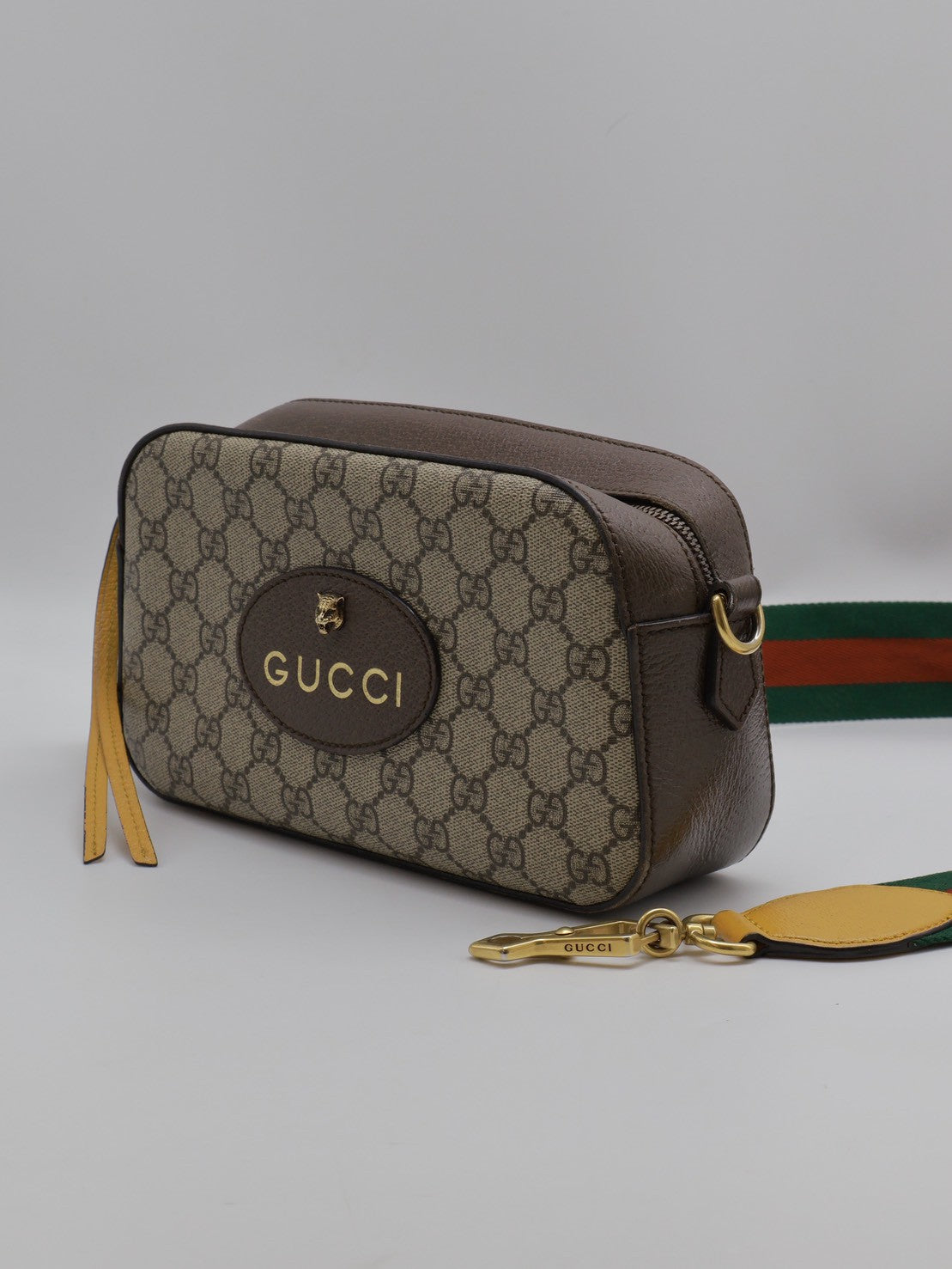 GUCCI Superme虎頭老花相機包