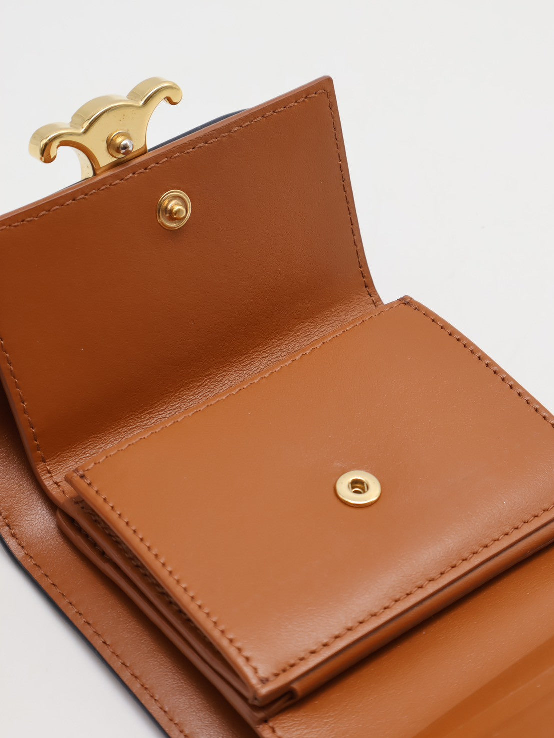 CELINE Triomphe凱旋釦老花三折短夾