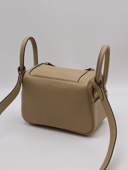 HERMES Mini lindy ll - 風衣灰金 K