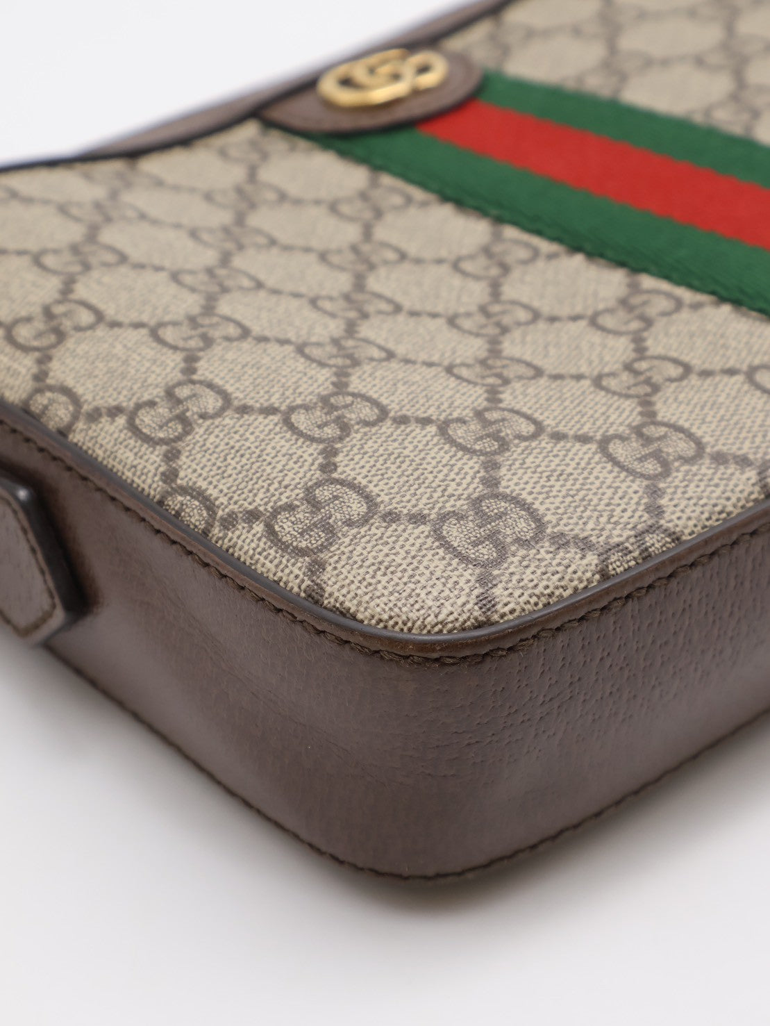 GUCCI Ophidia紅綠織帶老花相機包