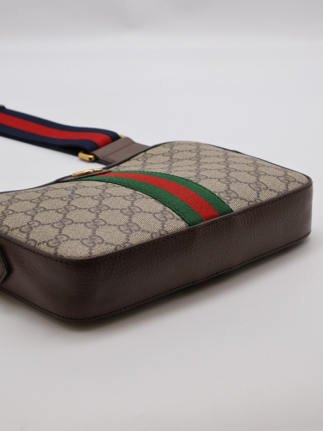 GUCCI Ophidia紅綠織帶老花相機包