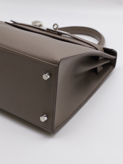 HERMES Kelly 28 - 錫器灰銀 D