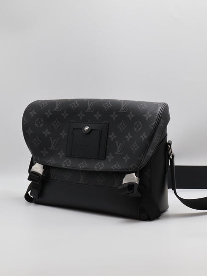 LOUIS VUITTON Voyager郵差包 -  PM灰老花