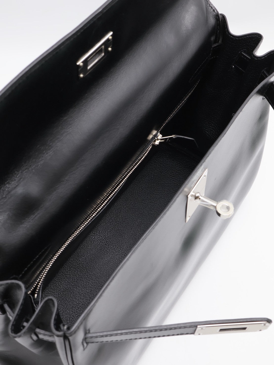 HERMES Kelly 32 - 黑銀 🄹