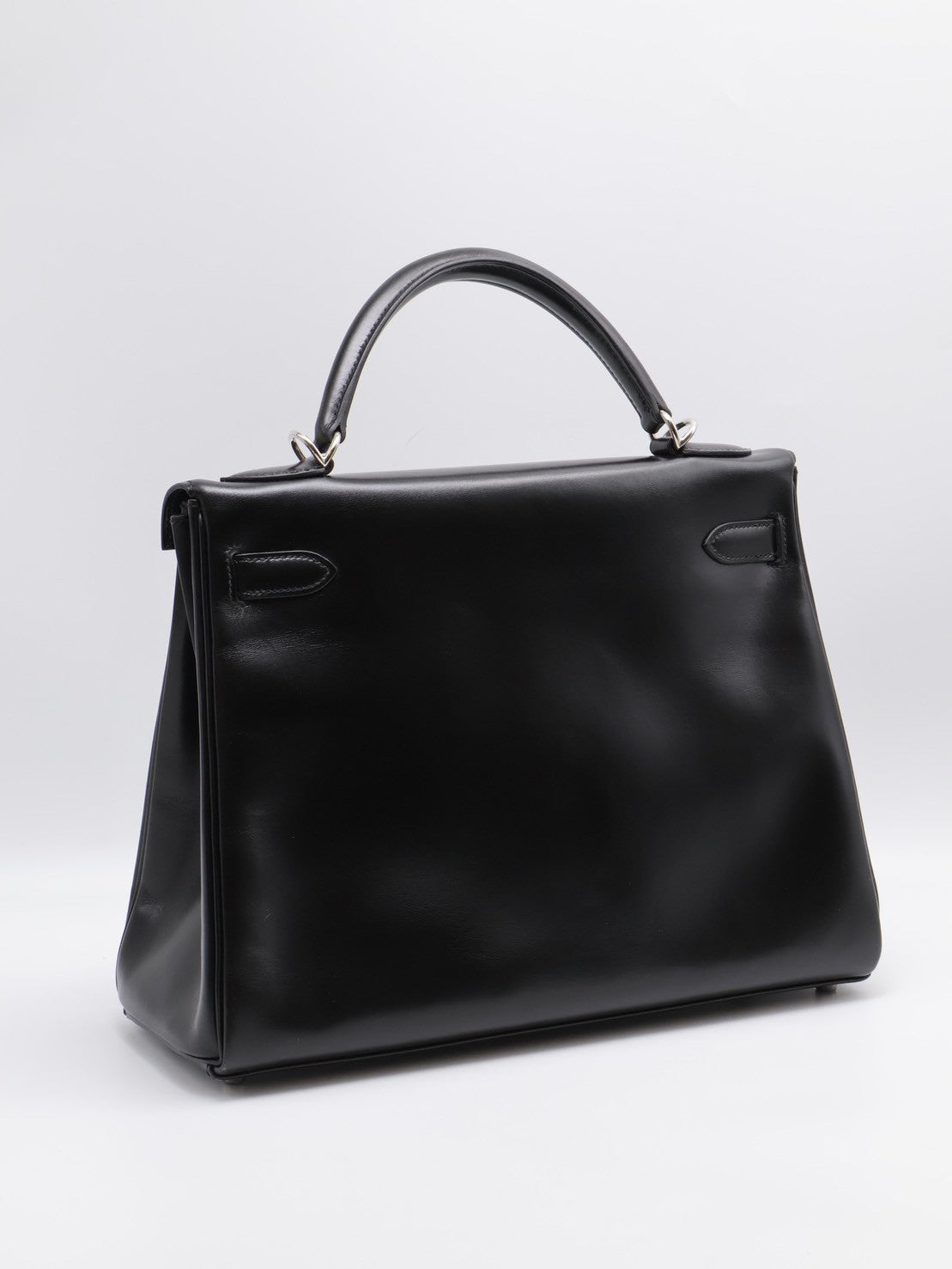 HERMES Kelly 32 - 黑銀 🄹