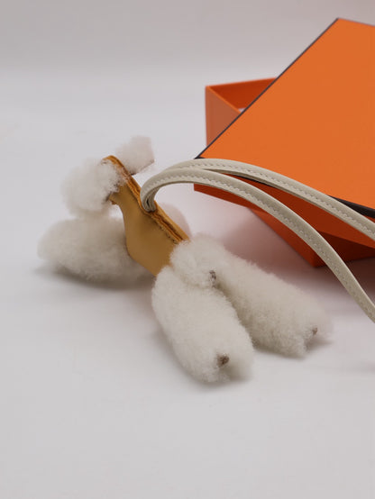 HERMES Budy charm狐狸犬 - 稻草黃 / 奶昔白 K