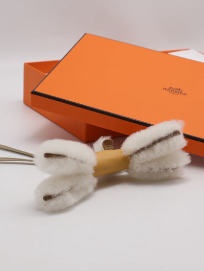 HERMES Budy charm狐狸犬 - 稻草黃 / 奶昔白 K